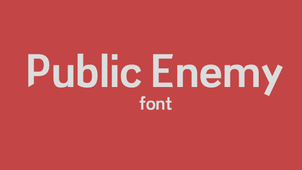 public enemy font feature