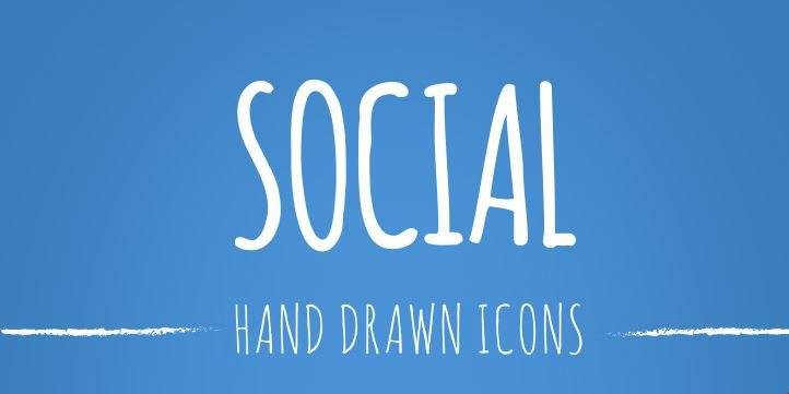 Hand Drawn Social Icons