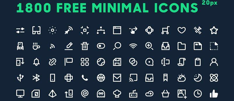 1800 featured icons