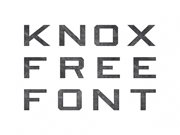 knox free font