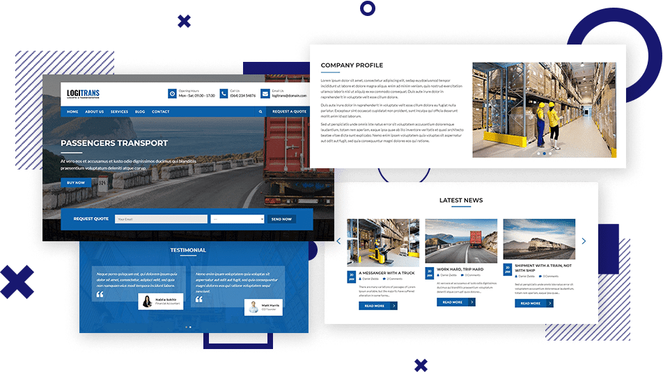 Logistic Transport WordPress Theme​